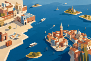 Itinerario lento tra Venezia, isole della laguna e Mestre centro
