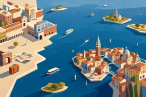 Itinerario lento tra Venezia, isole della laguna e Mestre centro