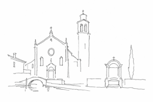 Madonna dell’Orto a Cannaregio in disegno minimale