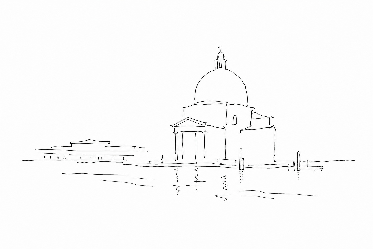 San Simeon Piccolo: the green dome in front of the station that seems to welcome those who arrive