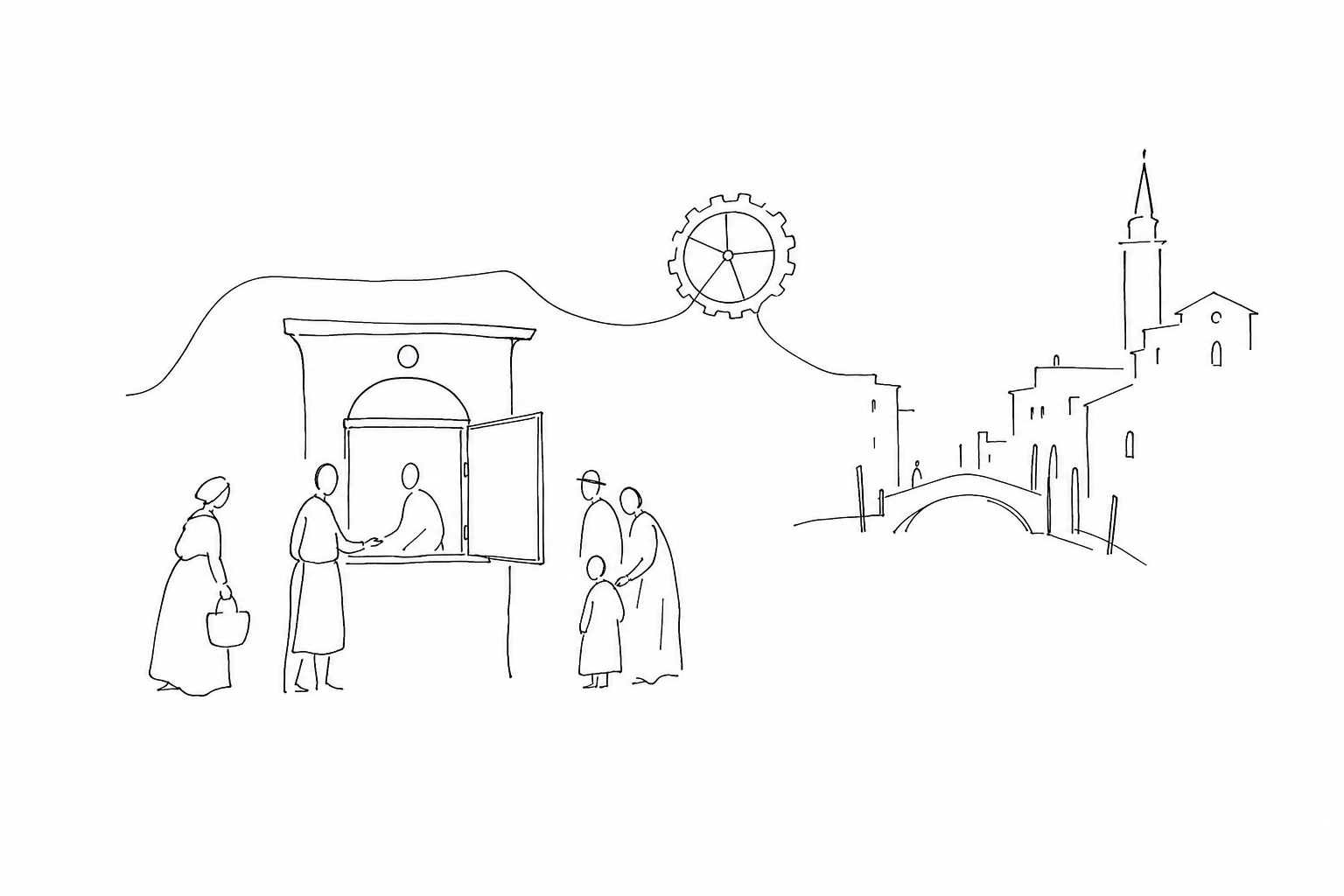 Illustration for The Banco Rosso and Loans in the Ghetto: the Economic Venice Behind a Tiny Shop Window