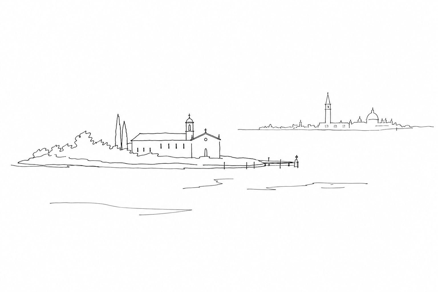 Illustration for San Clemente: from monastery to hospital, the island Venice has always kept at a distance