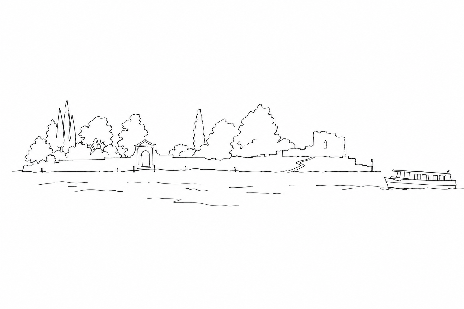 Illustration for La Certosa: l’isola verde tra Castello e laguna nord che molti vedono solo dal vaporetto