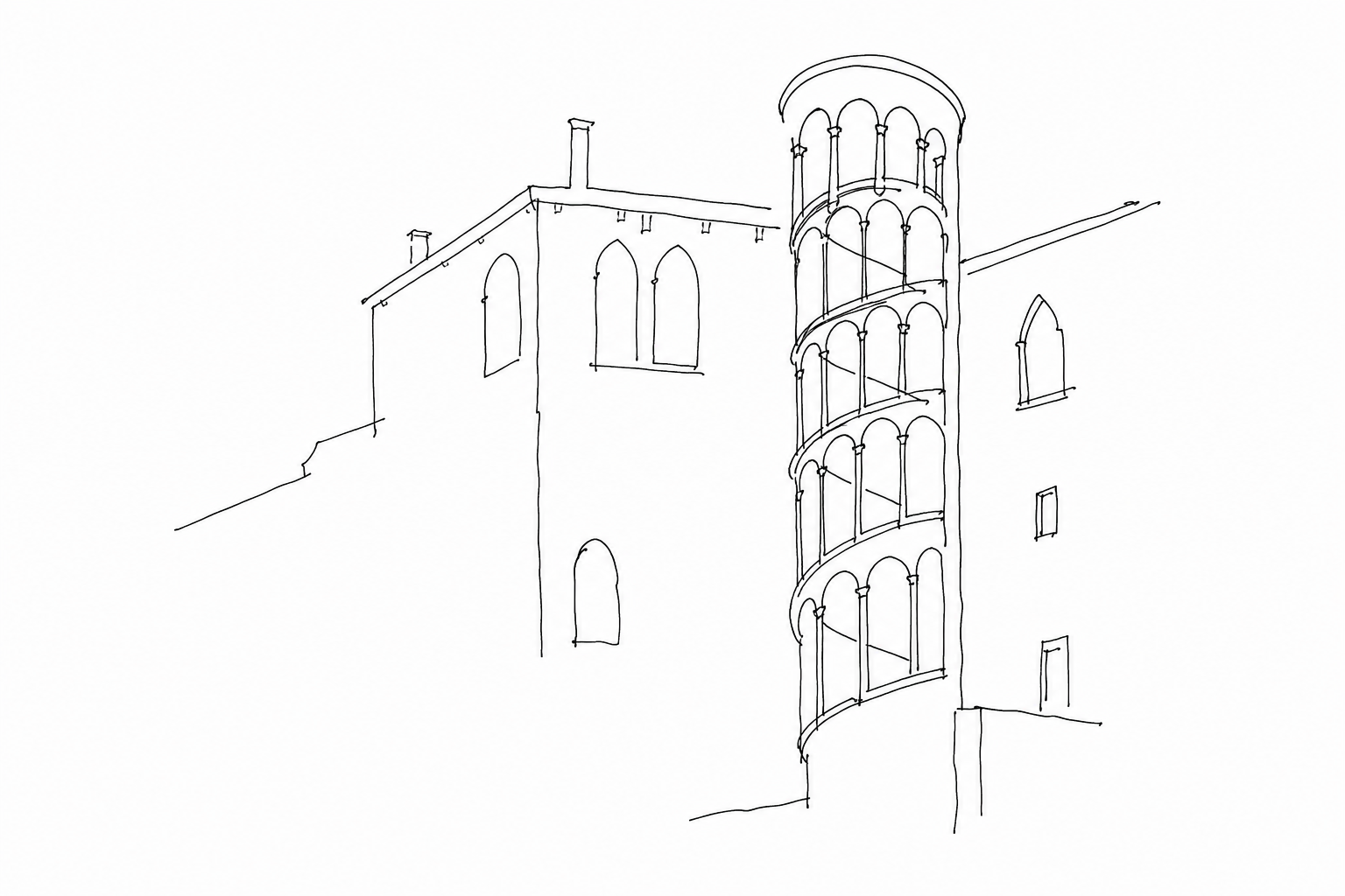 Illustration for La Scala Contarini del Bovolo: perché una scala a chiocciola è diventata uno dei dettagli più strani di Venezia