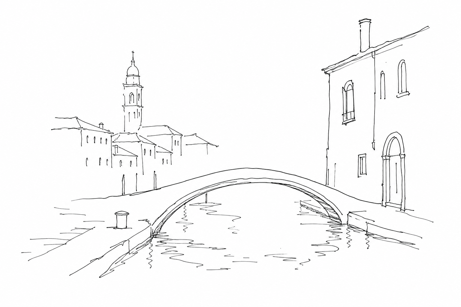 Illustration for Il Ponte Chiodo a Cannaregio: uno degli ultimi ponti veneziani senza parapetto