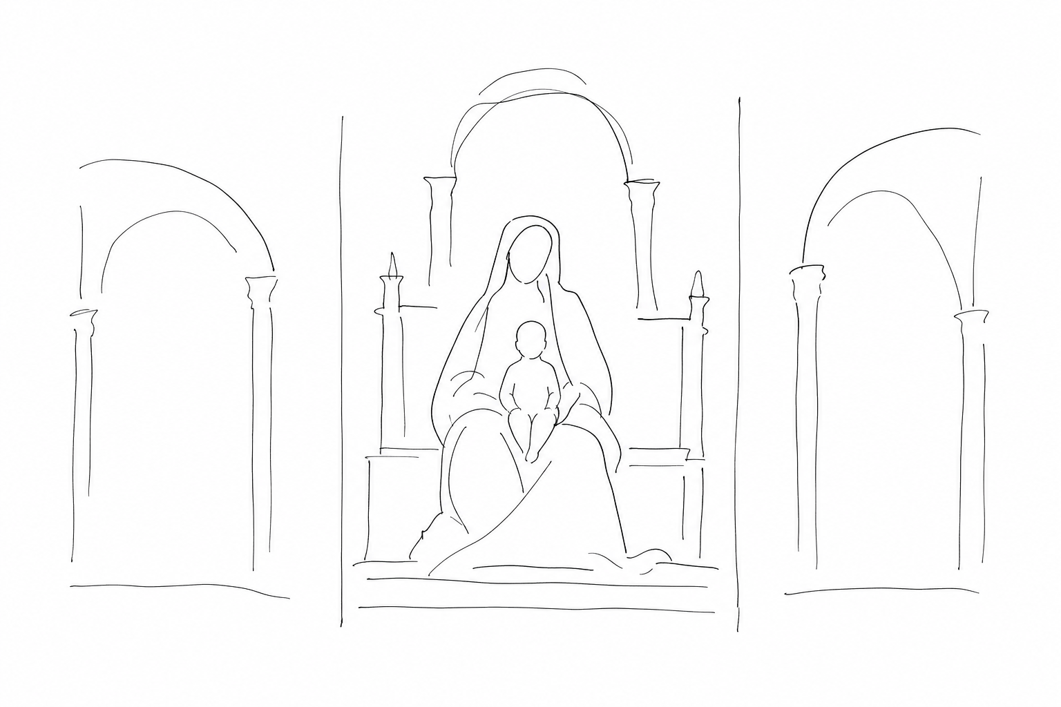 Illustration for Il trittico dei Frari: come guardare Bellini senza fermarsi solo alla grande basilica