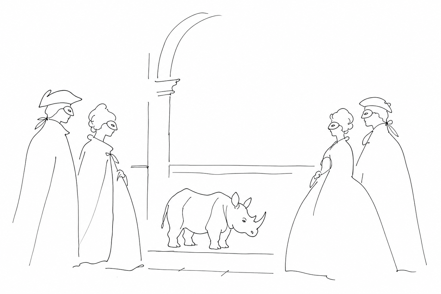 Illustration for Ca’ Rezzonico e Pietro Longhi: la Venezia quotidiana del Settecento, tra maschere e salotti