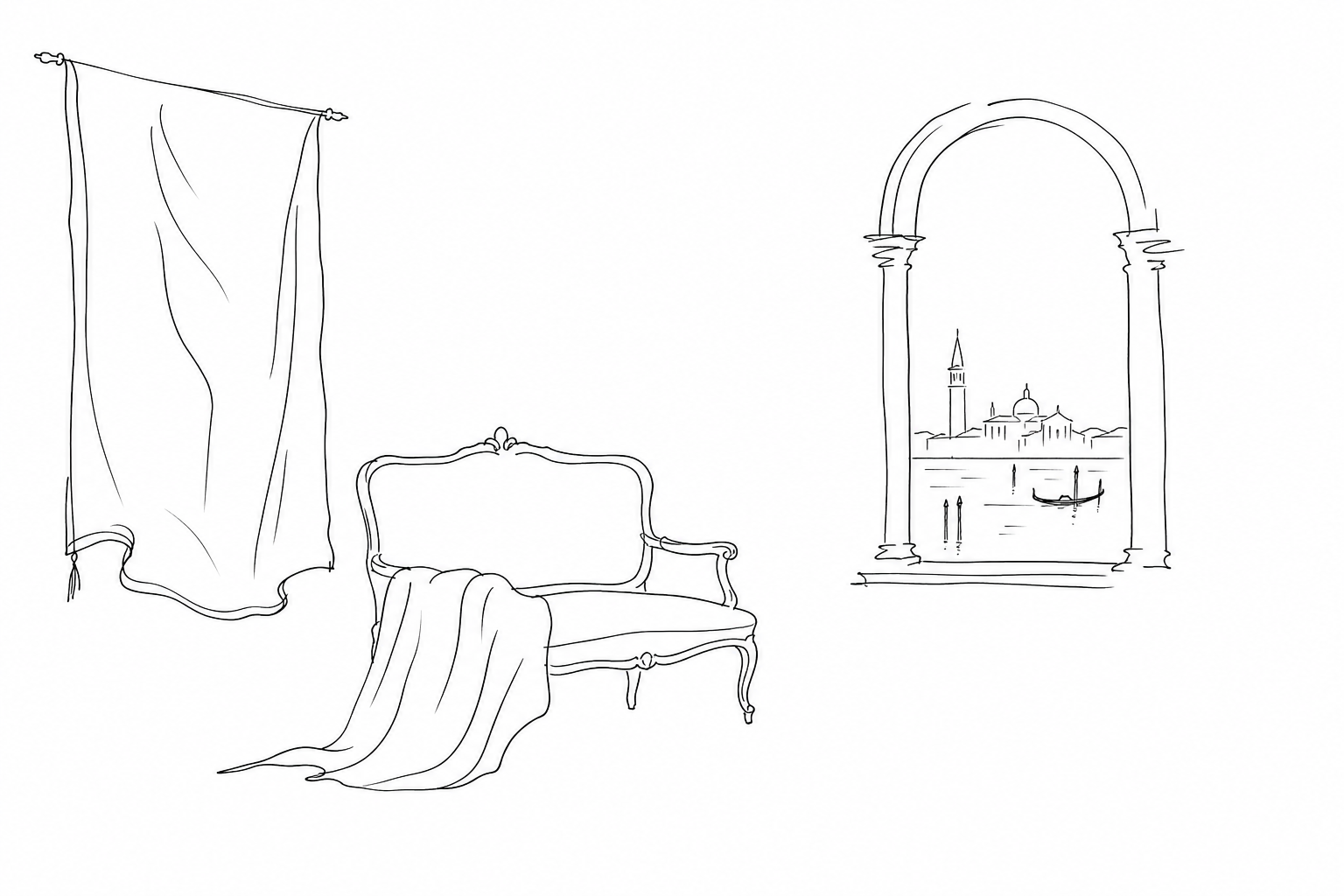 Illustration for Palazzo Mocenigo: profumi, tessuti e vita nobile nella Venezia di San Stae