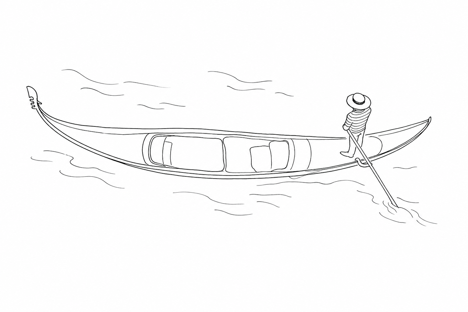 Illustration for Com’è fatta una gondola: ferro, asimmetria e dettagli che non sono decorazione