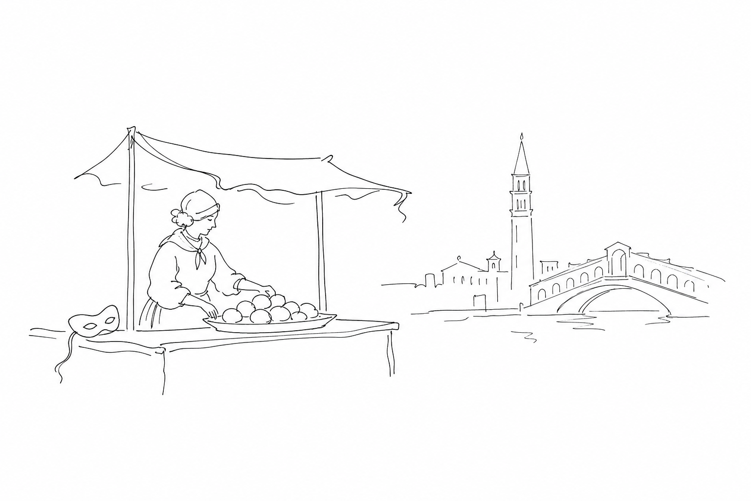 Illustration for Fritole veneziane: il Carnevale visto da una frittella, non da una maschera