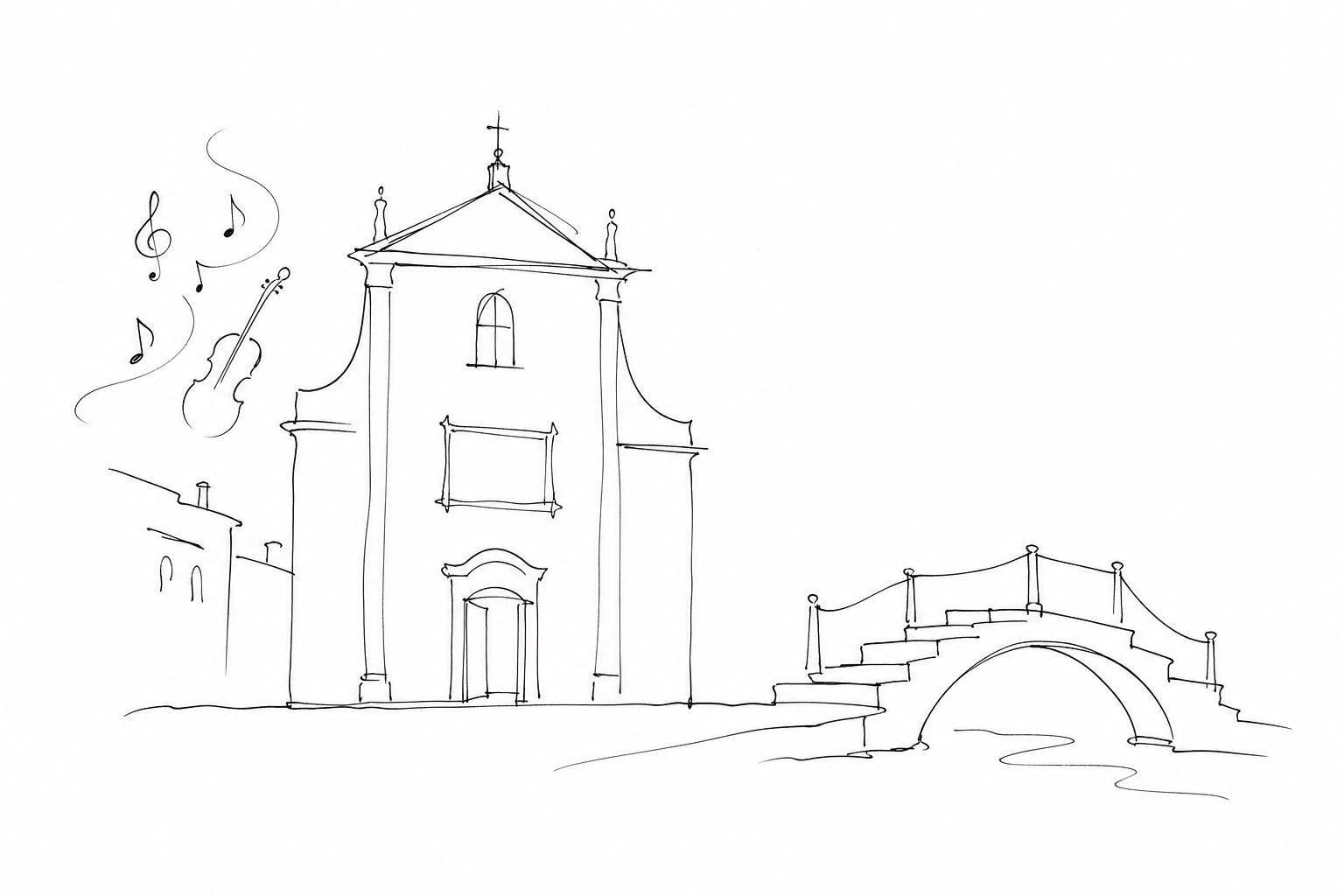 Illustration for San Vidal and Campo Santo Stefano: music, crooked bridges and an elegant piece of Venice