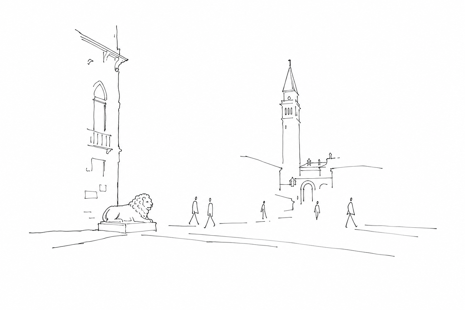 Illustration for The Piazzetta dei Leoncini: the small side space that many cross without understanding