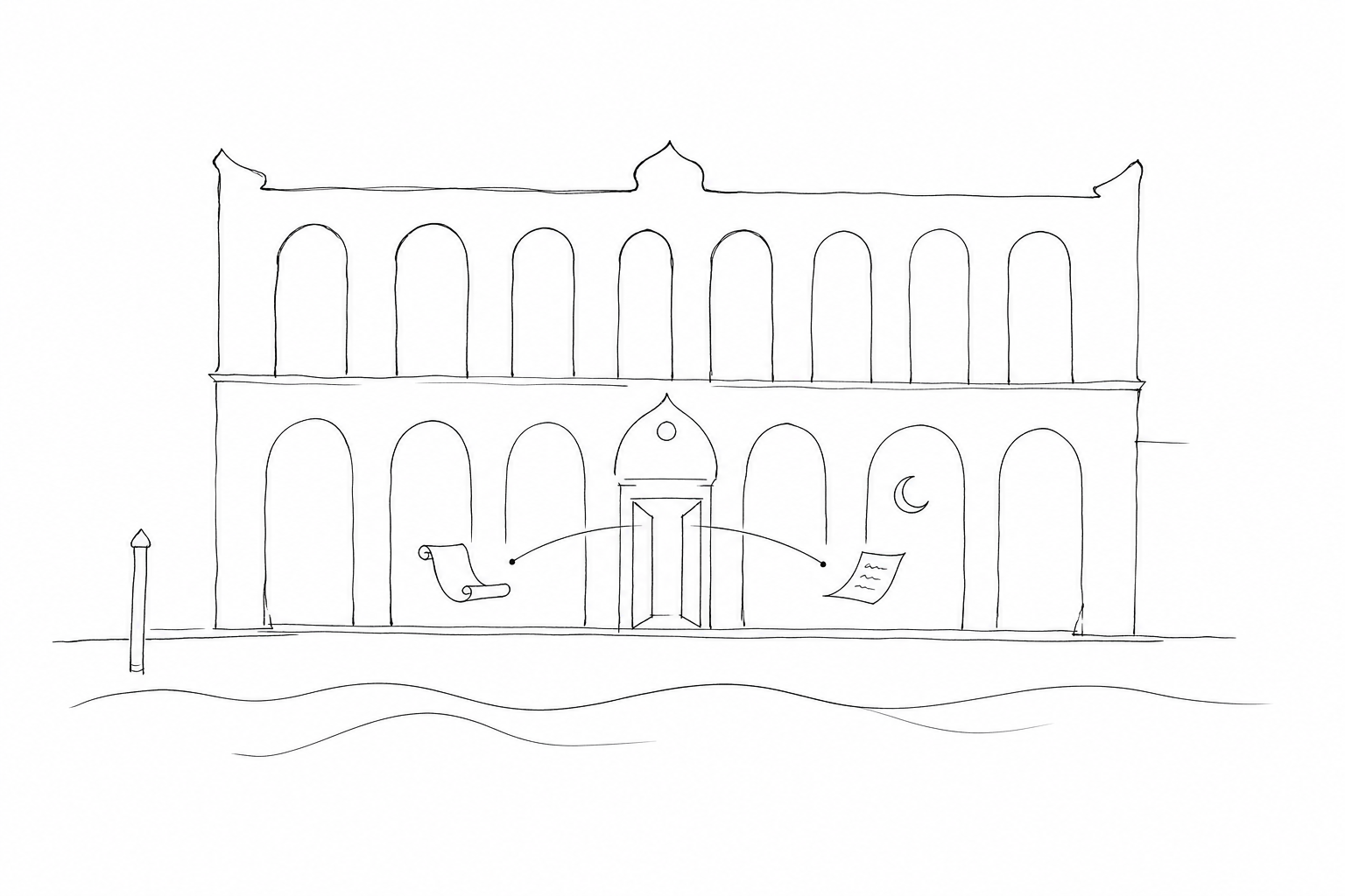 Illustration for The Fontego dei Turchi: from home of Ottoman merchants to museum on the Grand Canal