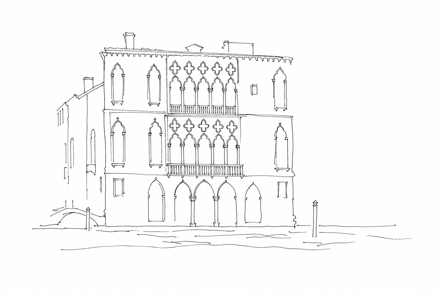 Illustration for Palazzo Pisani Moretta: why Venetian Gothic seems embroidered in stone