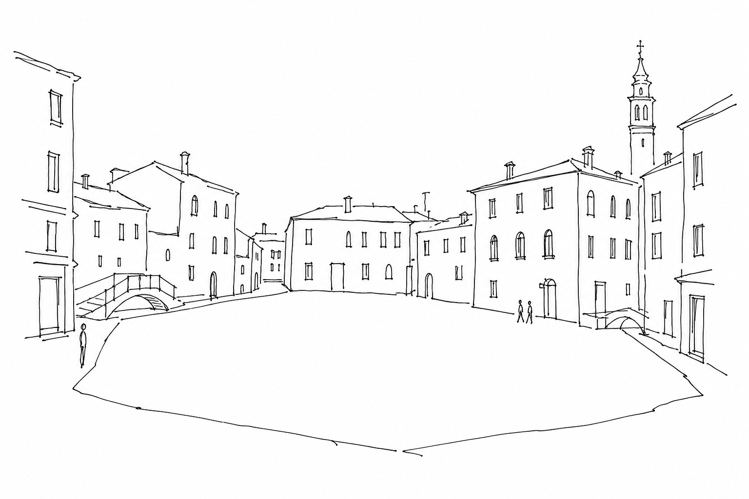 Illustration for Campo San Giacomo dell’Orio di sera: perché alcuni campi veneziani non hanno bisogno di monumenti
