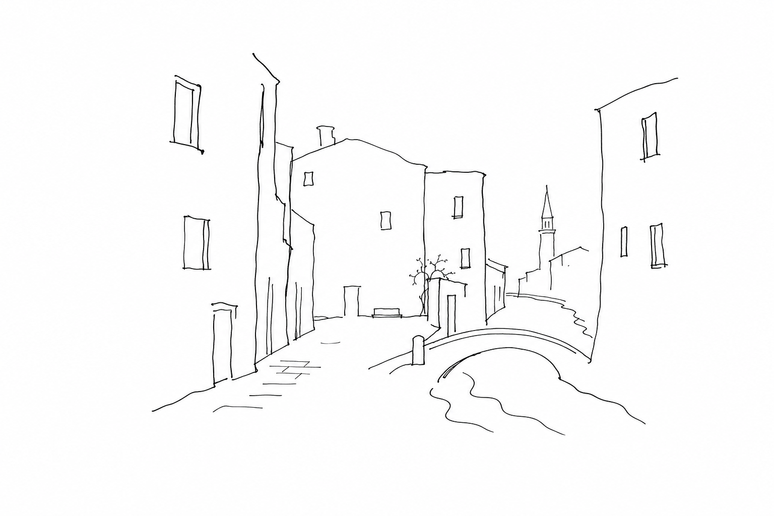 Illustration for Campiello, corte, ramo: piccola guida sentimentale alle parole della mappa veneziana