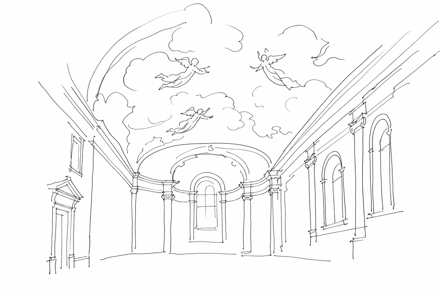 The Scuola Grande dei Carmini: clouds, angels and Venetian painting above a hidden hall