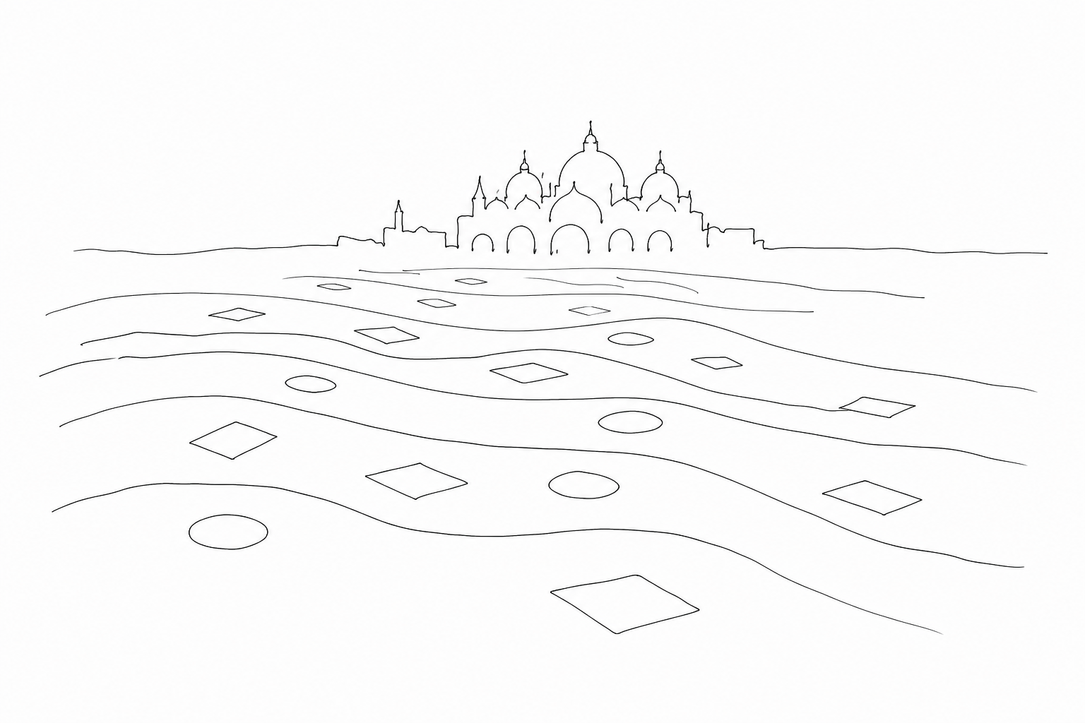The floor of St. Mark’s: marble waves, geometries and the feeling of walking on water