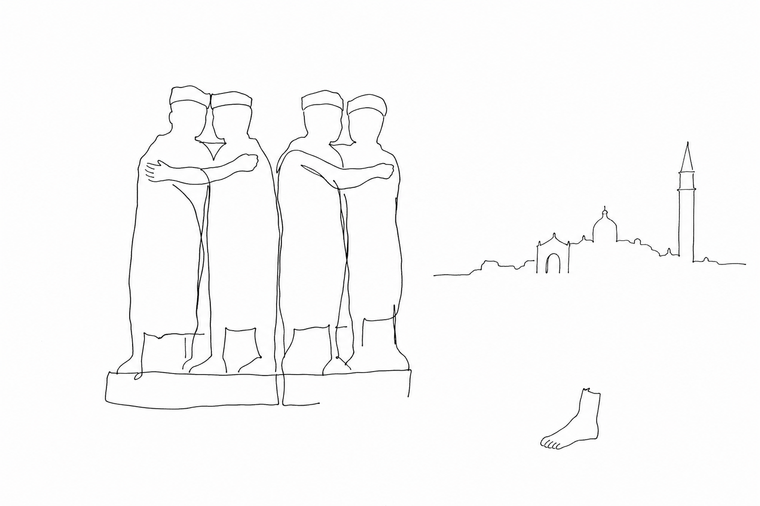 The Tetrarchs of San Marco: four embraced figures and the missing fragment in Istanbul