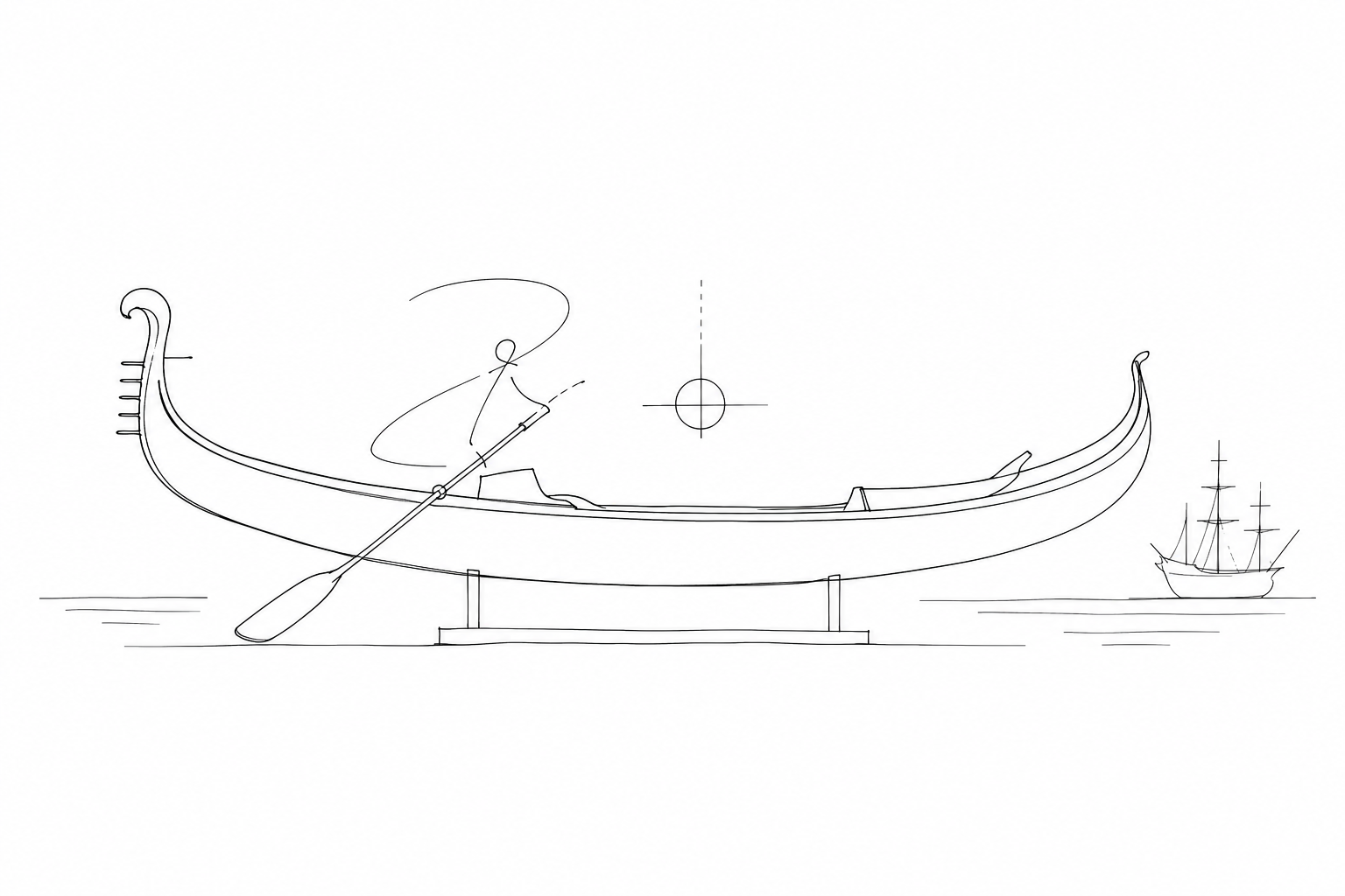 Illustration for Museo Storico Navale: gondole, modelli e navi per capire Venezia come città marittima
