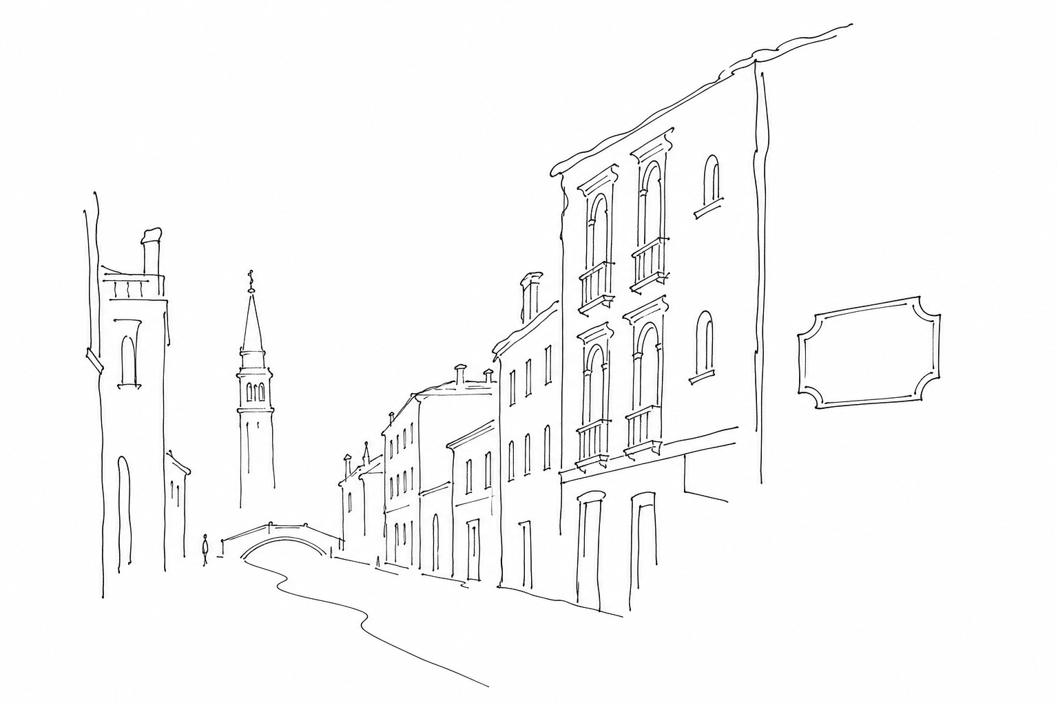 Illustration for Calle Larga XXII Marzo: luxury, hotels and modern transformations near San Marco