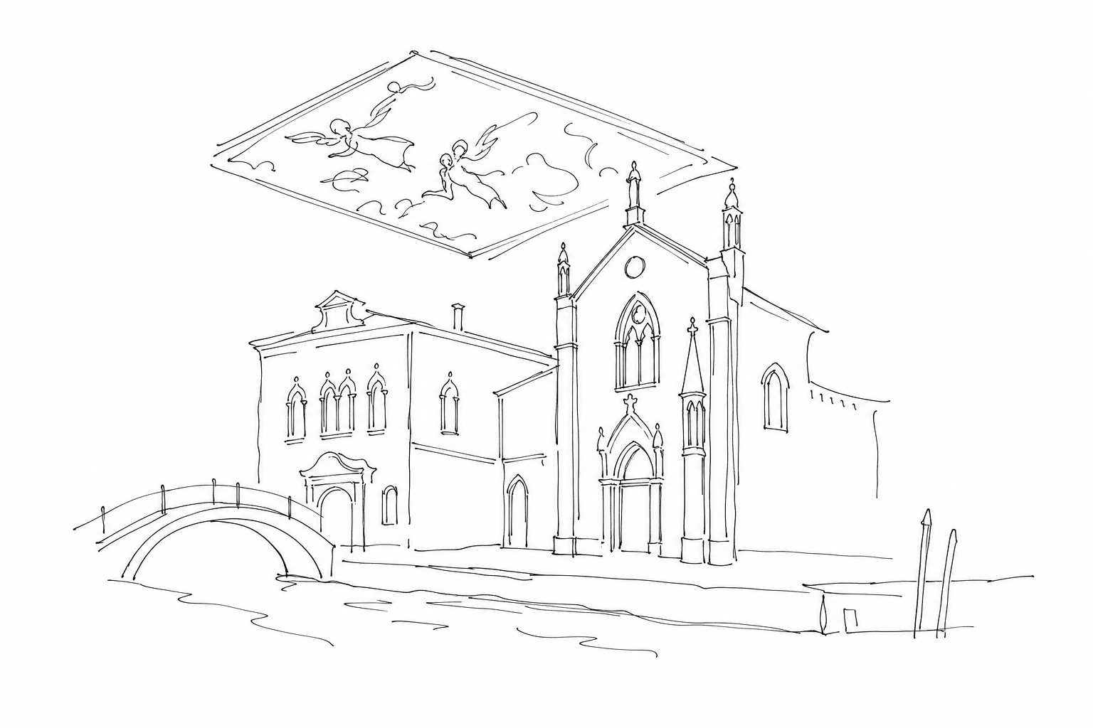 Illustration for Santa Maria dei Carmini: il soffitto di Tiepolo che molti perdono correndo verso Dorsoduro