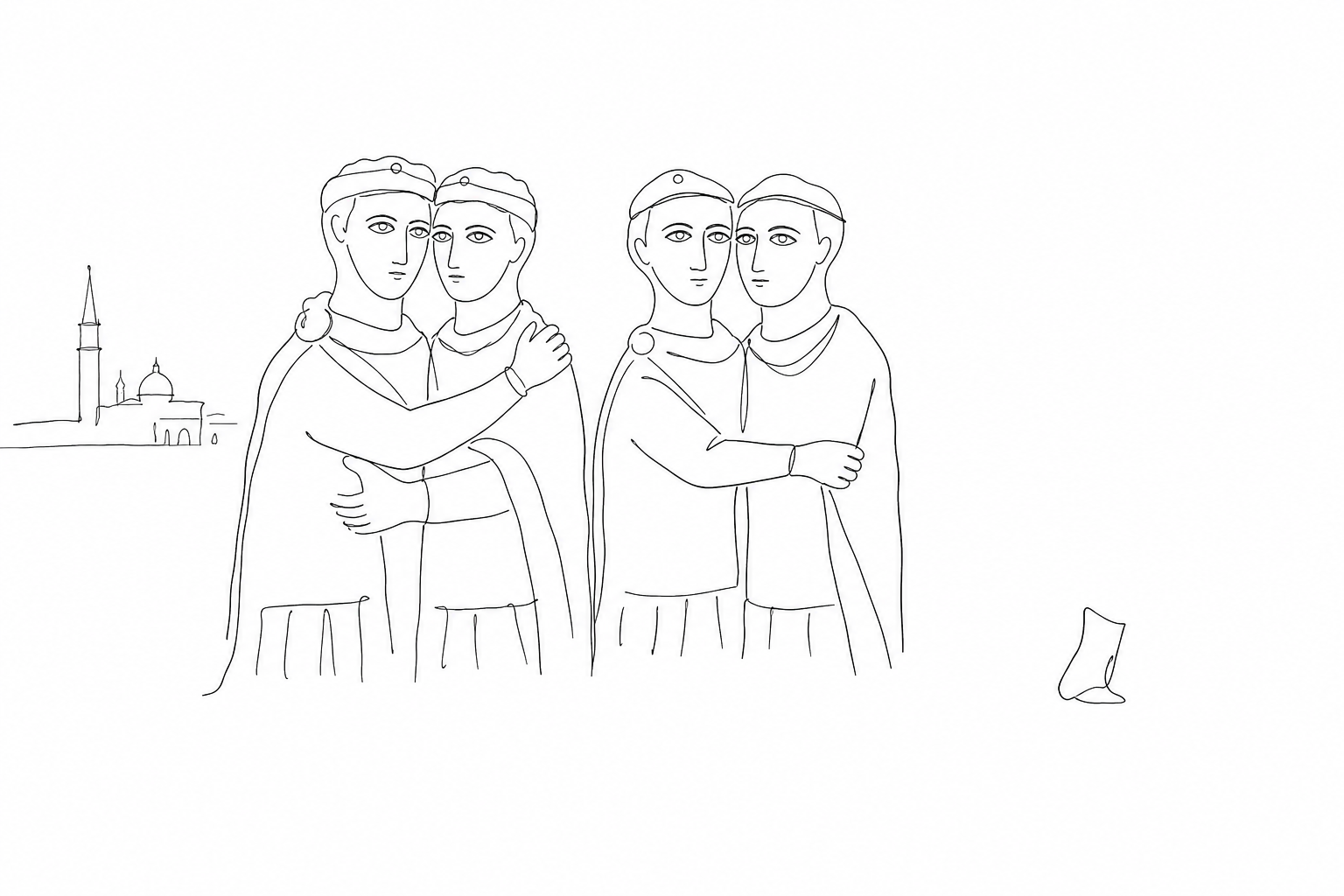 Illustration for The Tetrarchs of San Marco: four embraced figures and the missing fragment in Istanbul