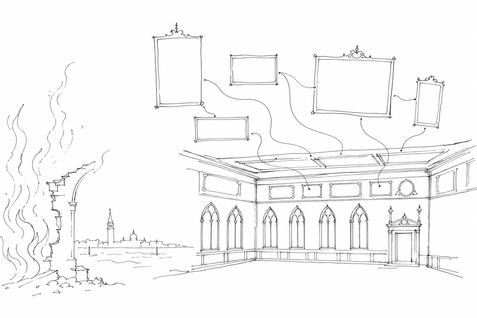 Illustration for The Hall of the Great Council: when Venice painted itself as an immense republic