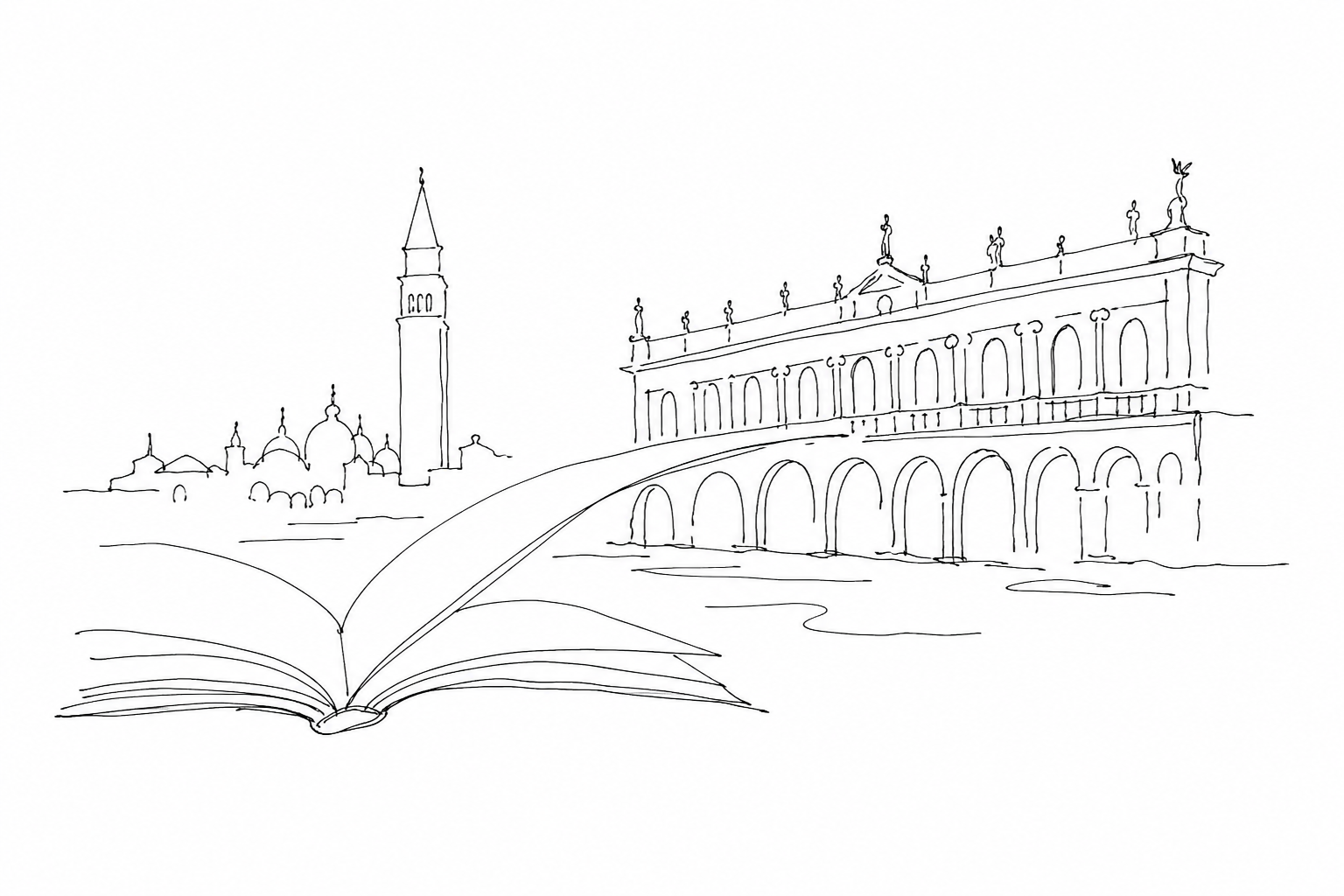 Illustration for The Marciana Library: books, painted ceilings and public knowledge next to San Marco