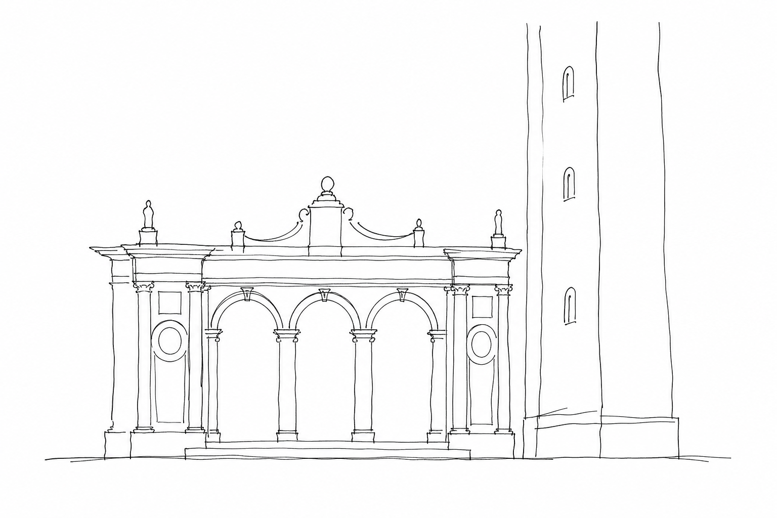 Illustration for Sansovino’s Loggetta: the small precious building at the foot of the Campanile