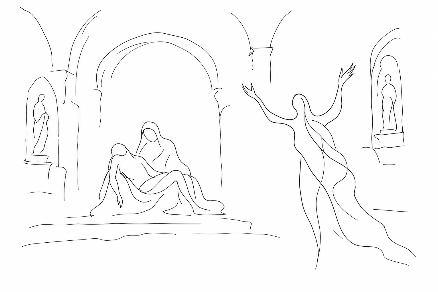 Illustration for Titian’s Pietà at the Accademia: the last light of a painter before death