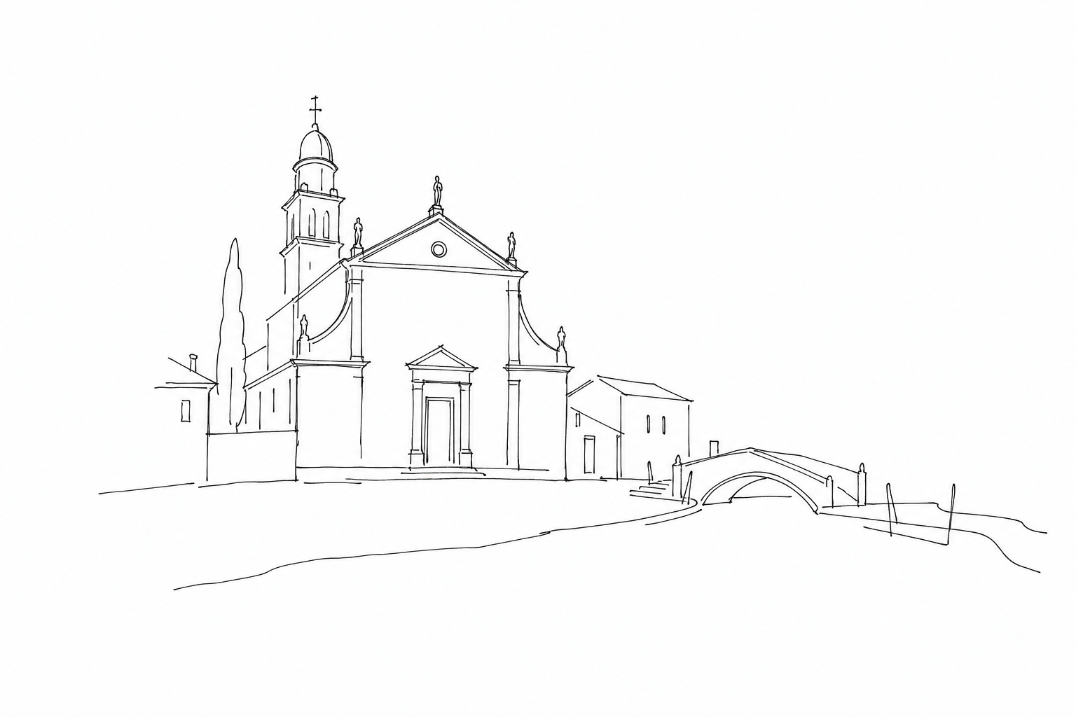 San Barnaba a Dorsoduro in disegno minimale