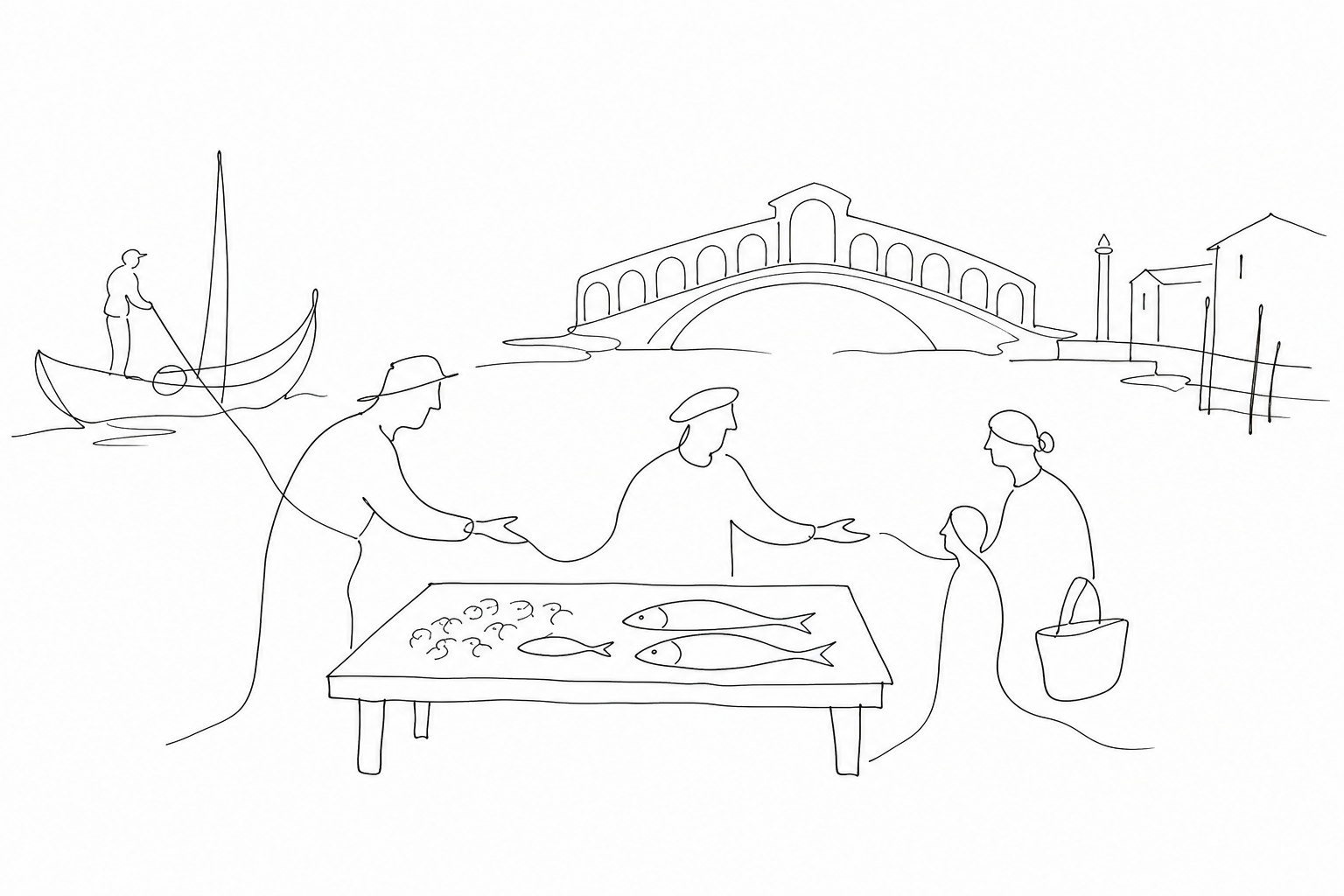 Illustration for Polenta e schie: piccoli gamberi, cucina lagunare e memoria di un cibo quotidiano