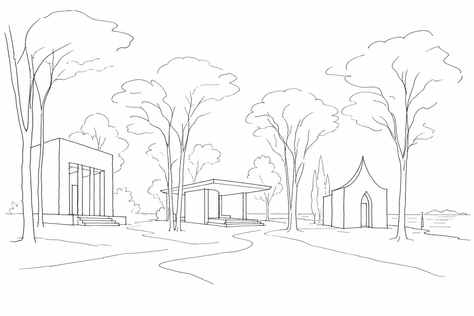 Illustration for The Biennale Gardens without the Biennale: national architectures and geopolitics among the trees