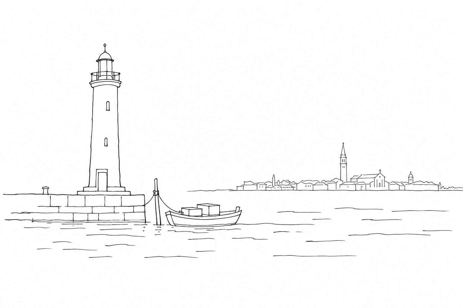 Illustration pour Murano au-delà des fours : le phare, les fondamenta et la vraie vie de l’île du verre